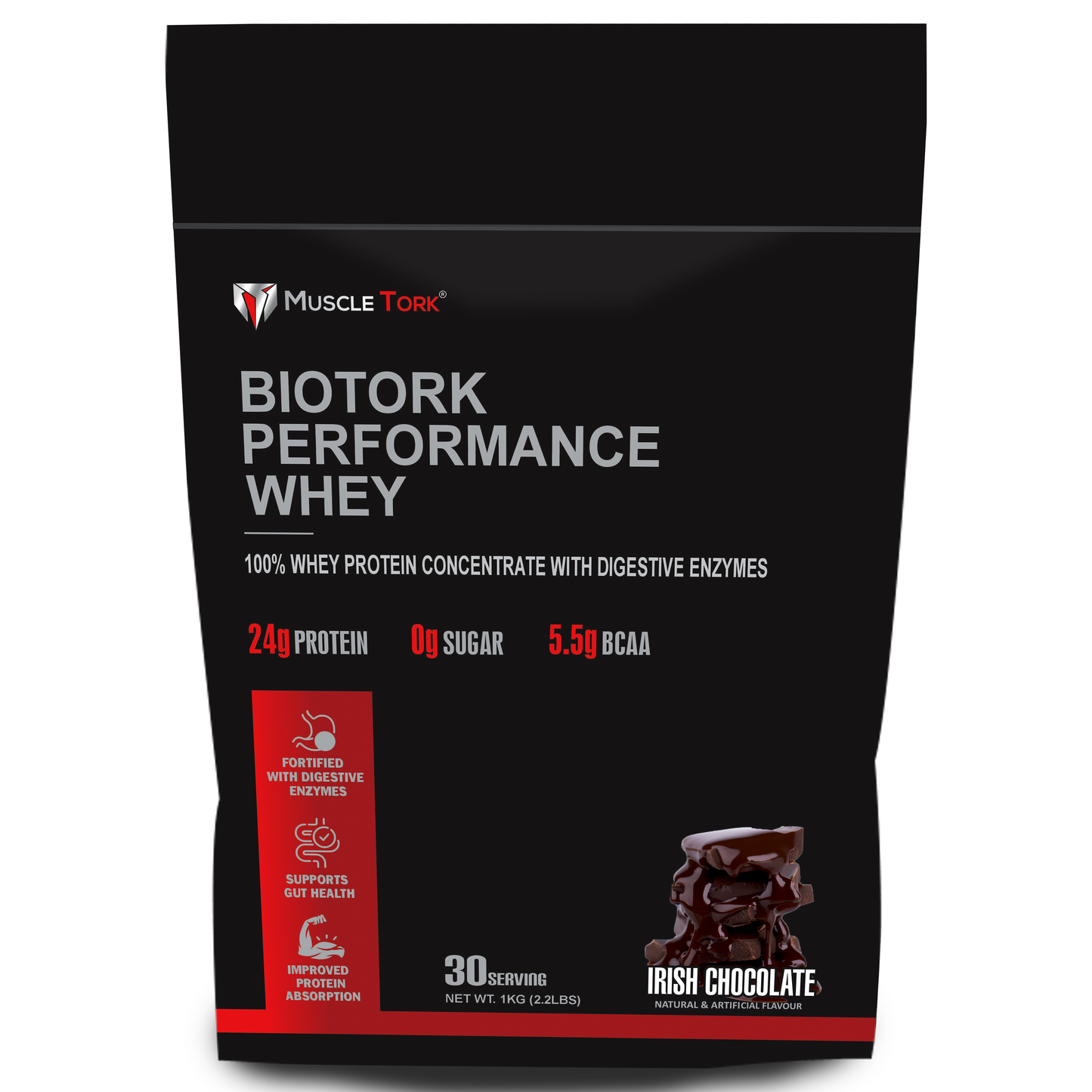 MuscleTork BioTork Performance Whey Protein With Digestive Enzymes