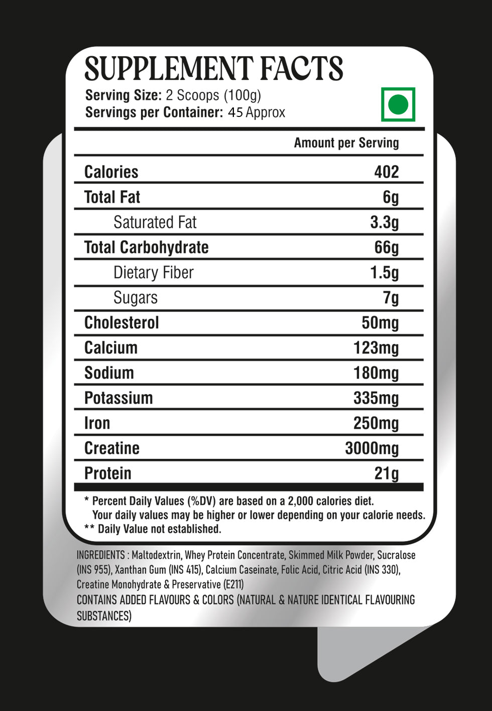 MuscleTork Anabolic Mass Gainer High Protein High Calories Superior Mass Gainer Powder