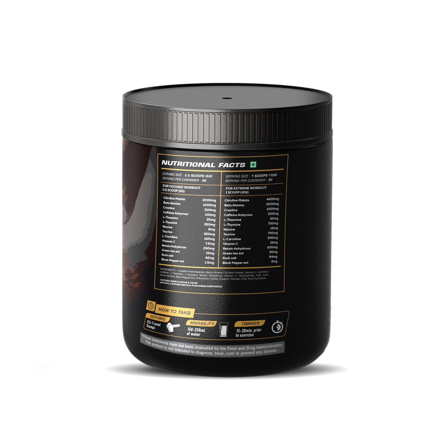 MuscleTork Predator Intense Pre-Workout, 300g, 60 Servings