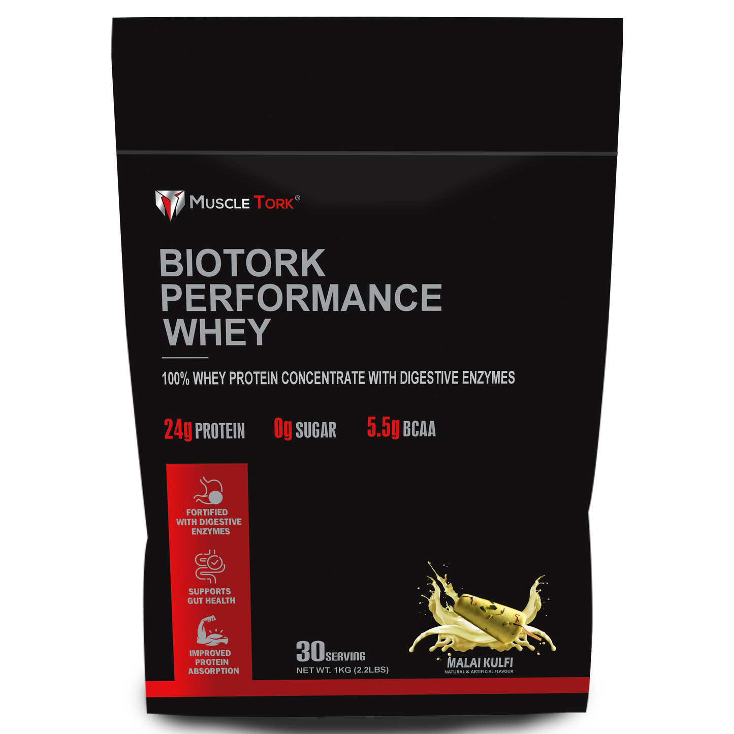 MuscleTork BioTork Performance Whey Protein With Digestive Enzymes