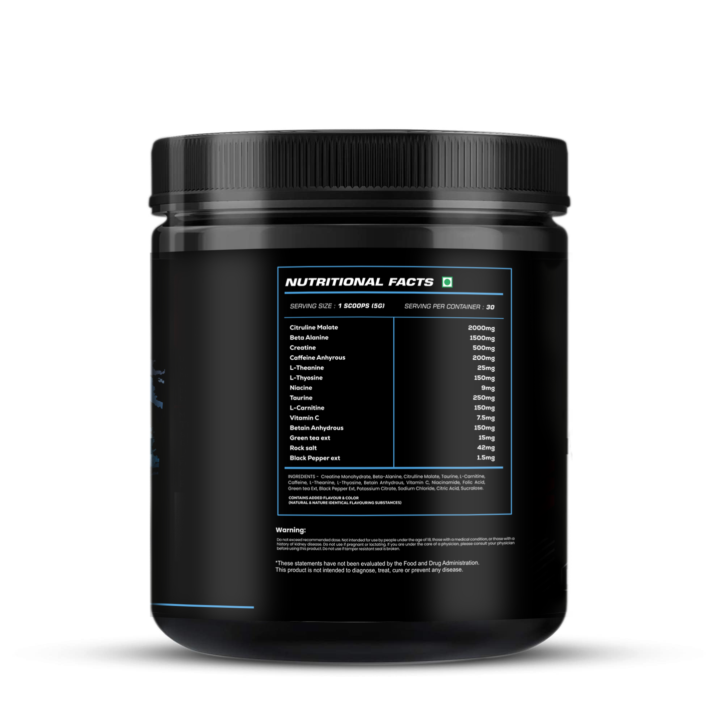 MuscleTork REBEL Intense Pre-Workout | 30 Servings | Energy, Focus, Pump & Performance Boost