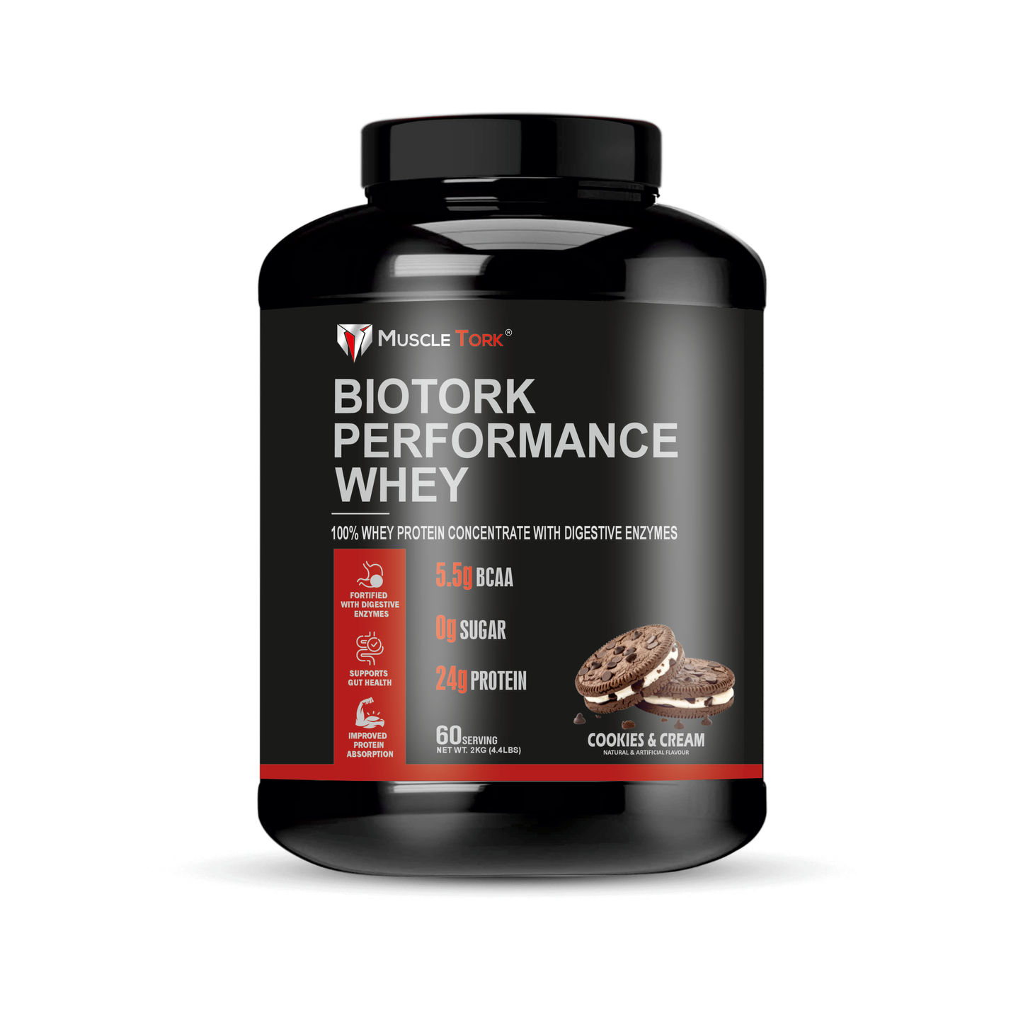 MuscleTork BioTork Performance Whey Protein With Digestive Enzymes