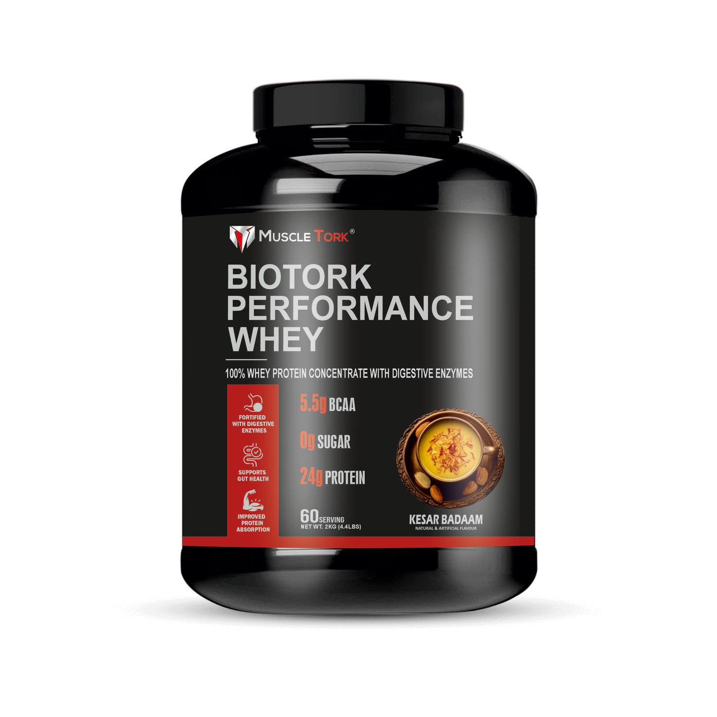 MuscleTork BioTork Performance Whey Protein With Digestive Enzymes