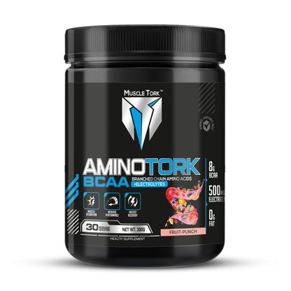 MuscleTork AminoTork Pure BCAA with Electrolytes, 300g, 30 Servings