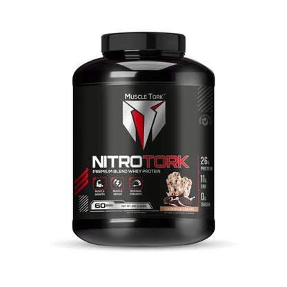 MuscleTork NitroTork Whey Protein Blend, 2 kg (4.4 lbs), 60 Servings