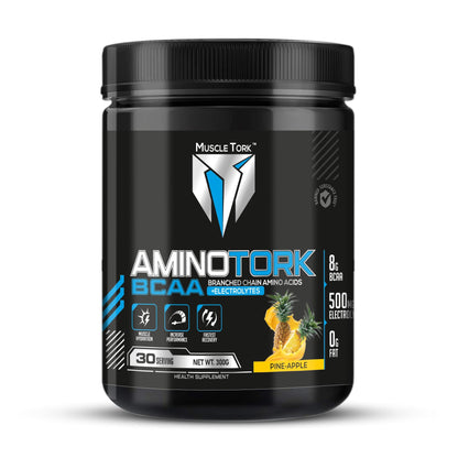 MuscleTork AminoTork Pure BCAA with Electrolytes, 300g, 30 Servings