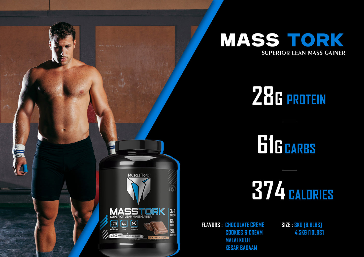 MuscleTork MassTork Superior Lean Mass Gainer