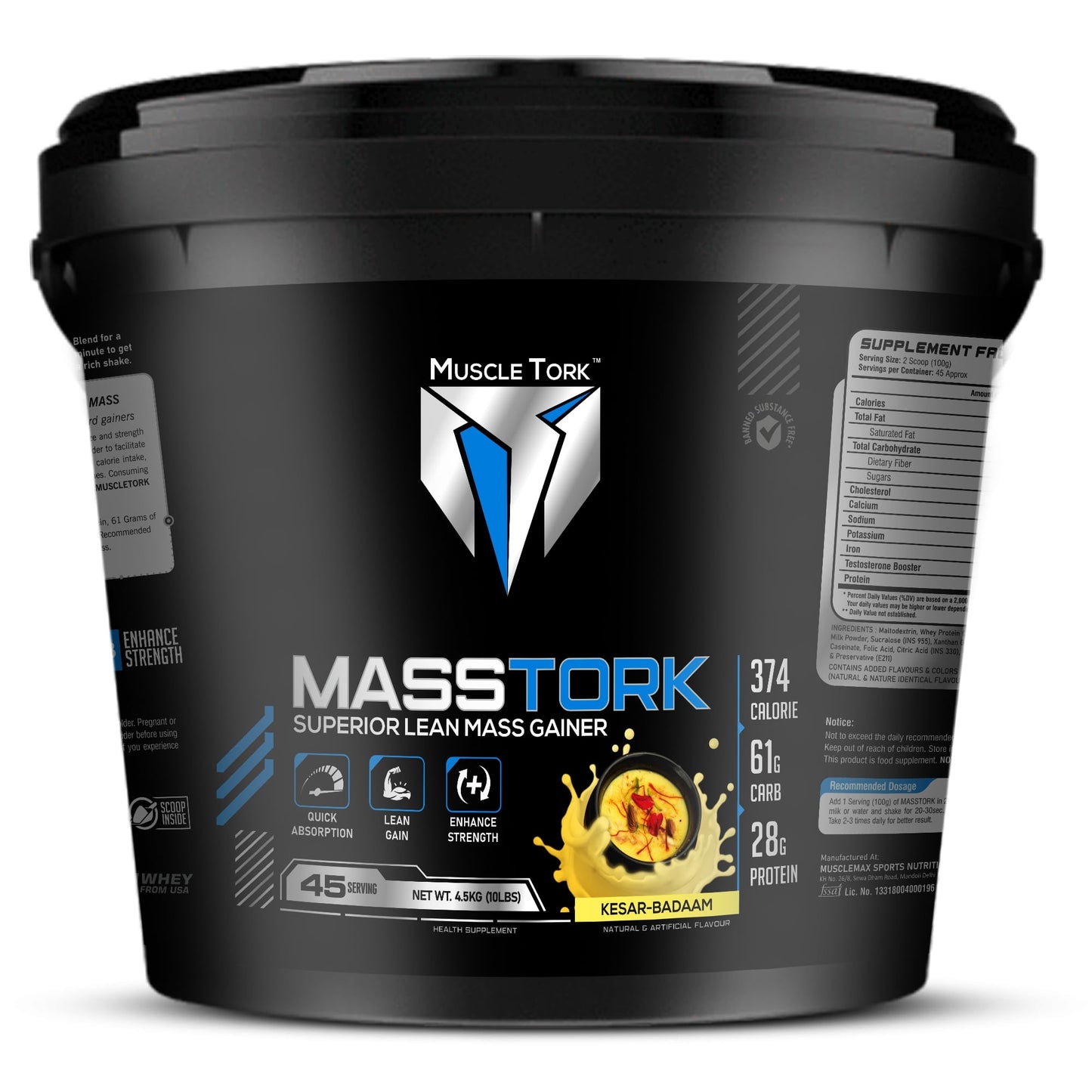 MuscleTork MassTork Superior Lean Mass Gainer