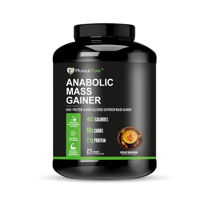 MuscleTork Anabolic Mass Gainer High Protein High Calories Superior Mass Gainer Powder