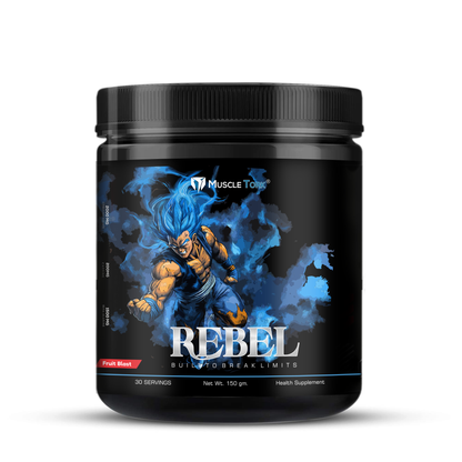 MuscleTork REBEL Intense Pre-Workout | 30 Servings | Energy, Focus, Pump & Performance Boost